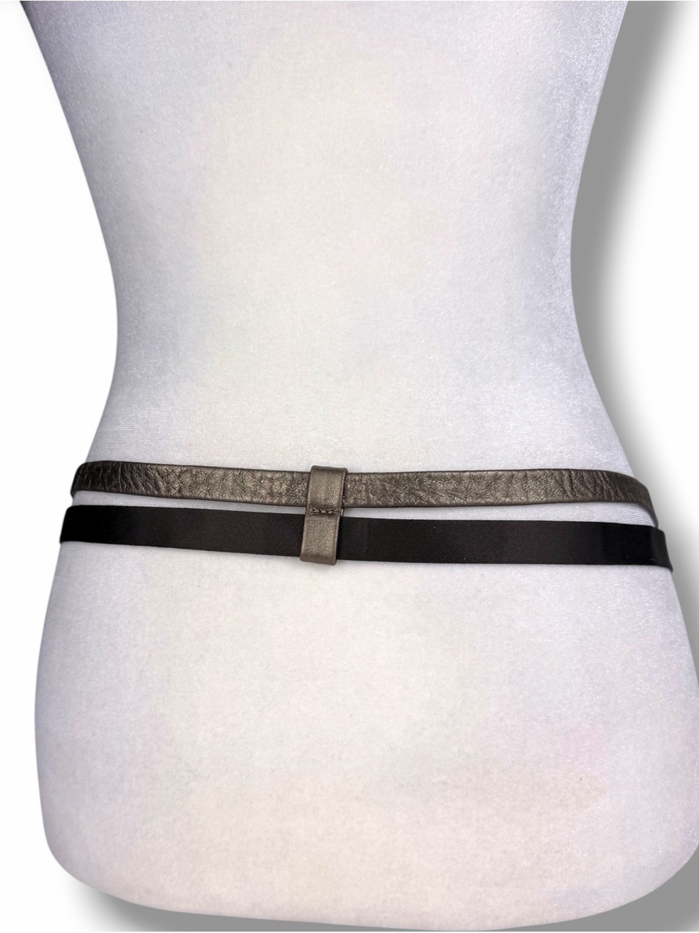 Rare ARCHIVE Chanel 2004 Runway Belt Karl Lagerfeld Era Leather & Gold 85 - Picture 8 of 16